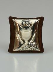 Icono Eucaristía de Plata y Madera - Primera Comunión
