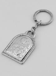 Llavero de Nuestra Señora de la Maternidad - Plata de Ley - 5 cm