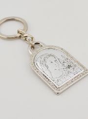 Llavero de Nuestra Señora de Medjugorje - Plata de Ley - 5 cm