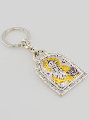 Llavero del Cristo Pantocrator - Plata de Ley - 5 cm