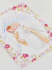 Estampa de Bautizo - Ángel de la Guarda Protector y Espíritu Santo