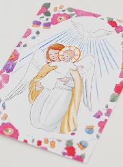 Estampa de Bautizo - Ángel de la Guarda Protector y Espíritu Santo