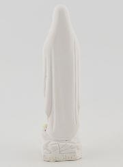 Estátua Virgem Maria de Lourdes com Terço Dourado - 10 cm