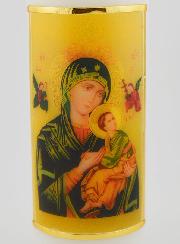 Cirio Religioso - Icono de Nuestra Señora del Perpetuo Socorro - 15 cm