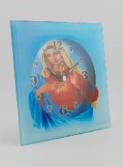 Reloj del Sagrado Corazón de María - 12 cm