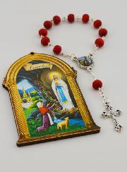 Rosario Decena Niño de Madera e Icono Recuerdo