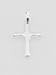 Pendiente Cruz de Plata Maciza 18 mm