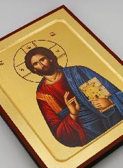Ícone de Cristo Pantocrator sobre Folha de Ouro