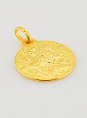 Medalha de Batismo São Jorge Banhada a Ouro