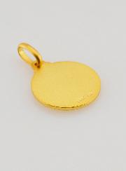 Medalha de Batismo Pomba do Espírito Santo Banhada a Ouro