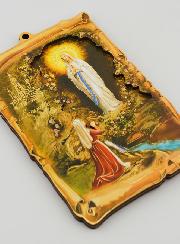 Ícono Recuerdo Nuestra Señora de Lourdes - 15 cm