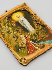 Ícono Recuerdo Nuestra Señora de Lourdes - 18 cm
