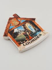 Imán de Cerámica de Nuestra Señora de Lourdes