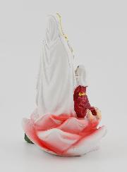 Estatuilla Nuestra Señora de Lourdes y Santa Bernadette - 9 cm
