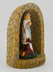 Estatuilla Gruta de las Apariciones de Lourdes - 15 cm