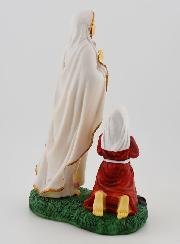 Estatuilla Nuestra Señora de Lourdes y Santa Bernadette - 18 cm