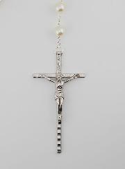 Grande Terço em Contas de Madrepérola – 80 cm