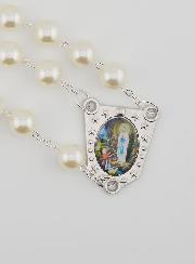 Grande Terço em Contas de Madrepérola – 80 cm