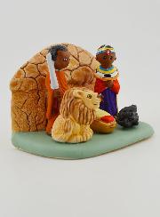 Belén de Navidad del Mundo - Natividad Masai