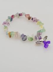 Pulsera Religiosa Ángel Protector - Piedra Malaquita