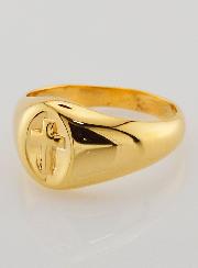 Anillo Sello Cruz de Cristo - Talla 58