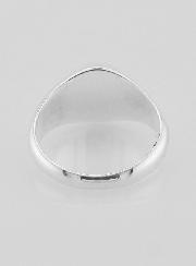 Anillo Sello Cruz de Cristo de Plata de Ley - Talla 58