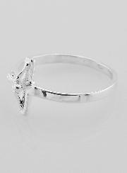 Anillo Cruz de Cristo de Plata 925/1000 - Talla 62