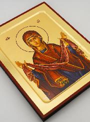 Ícone Bizantino Nossa Senhora Virgem Protetora