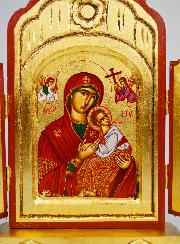 Ícono Tríptico Virgen del Perpetuo Socorro