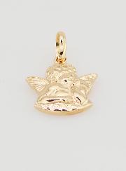 Pingente Anjo Protetor Banhado a Ouro - 14 mm
