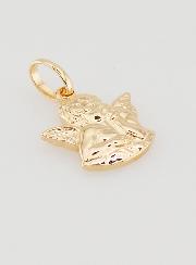 Pingente Anjo Protetor Banhado a Ouro - 14 mm