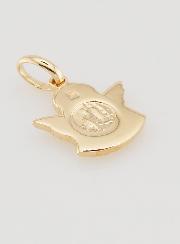 Pingente Anjo Protetor Banhado a Ouro - 14 mm