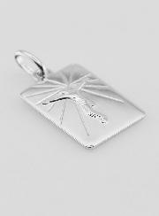 Medalha Placa Jesus Cristo em Prata 925/1000