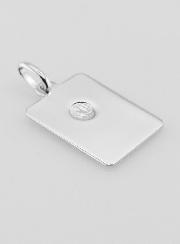Medalha Placa Jesus Cristo em Prata 925/1000