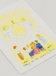 Estampa de Comunión - Entra en nuestros Corazones, Oh Jesús
