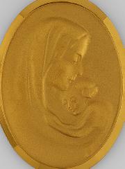 Medalla Virgen con el Niño de Oro 374/1000