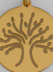 Medalha Árvore da Vida em Ouro 9 Quilates