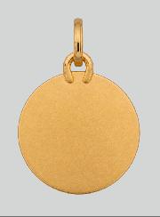 Medalha Anjo da Guarda Redonda Diamantada em Ouro 375/1000