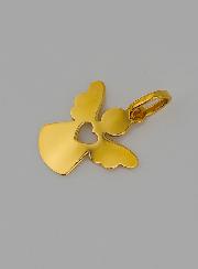 Medalla Corazón Ángel de la Guarda de Oro 9 Kilates