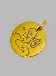 Medalla Ángel de la Guarda Orando de Oro 375/1000