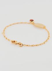 Pulseira de Batismo para Bebé Banhada a Ouro - Joaninha