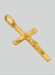 Colgante Cruz de Cristo Oro Amarillo Macizo