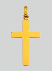 Pingente Cruz de Cristo Esculpida – Ouro Maciço Amarelo