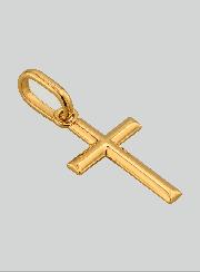 Pingente Pequena Cruz em Ouro Amarelo Maciço 9 Quilates