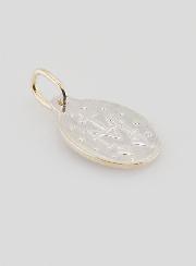 Medalha Milagrosa Prateada – Esmalte Azul – 15 mm