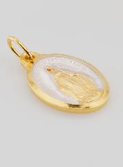 Medalla Milagrosa de Oro y Plata de 24 quilates - 25 mm