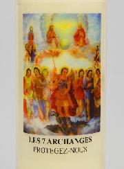 Vela de Novena aos 7 Arcanjos - 17.5cm