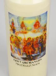 Vela de Novena aos 7 Arcanjos - 17.5cm
