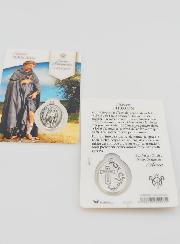 Tarjeta de Oración San Peregrino con Medalla