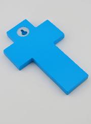 Cruz de Madera del Espíritu Santo e Iglesia - Azul